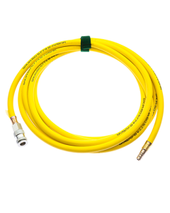 Sava Yellow inflation hose, 33 ft, Nytrile with Safety couplers (8 Bar/116 PSI)